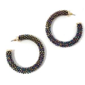 BAUBLEBAR Danasia Faceted Beaded Hoop Earrings